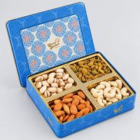 Blue Titanium Dry Fruit Box - Shree Mithai
