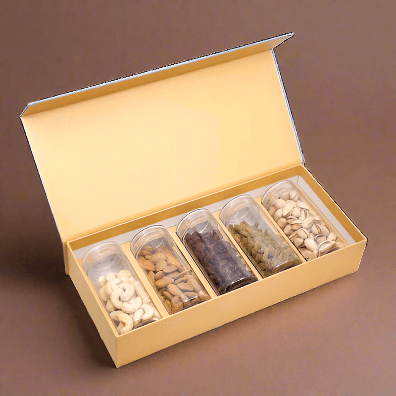 Blue Titanium Dry Fruit Box - Shree Mithai