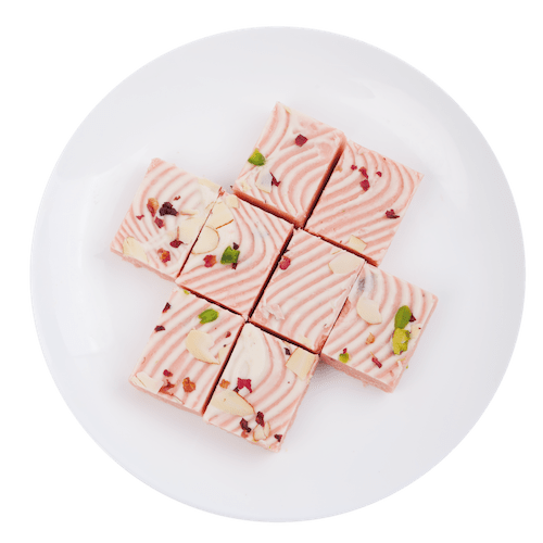 Kaju Rose Fudge - Shree Mithai