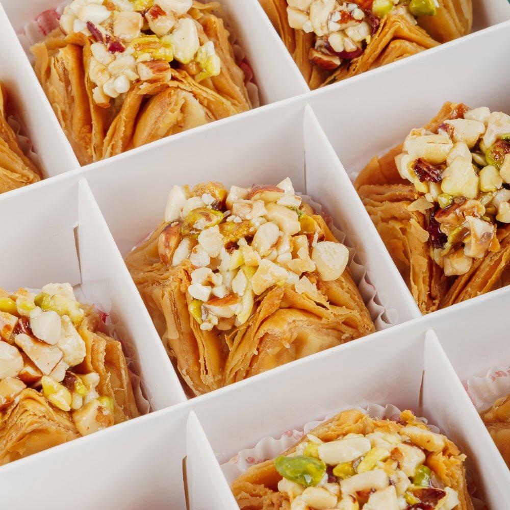 Mixed Dry Fruit Pyramid Baklava - Shree Mithai