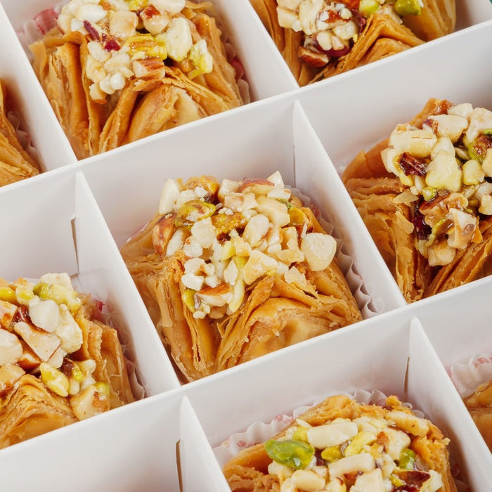 Mixed Dry Fruit Pyramid Baklava - Shree Mithai