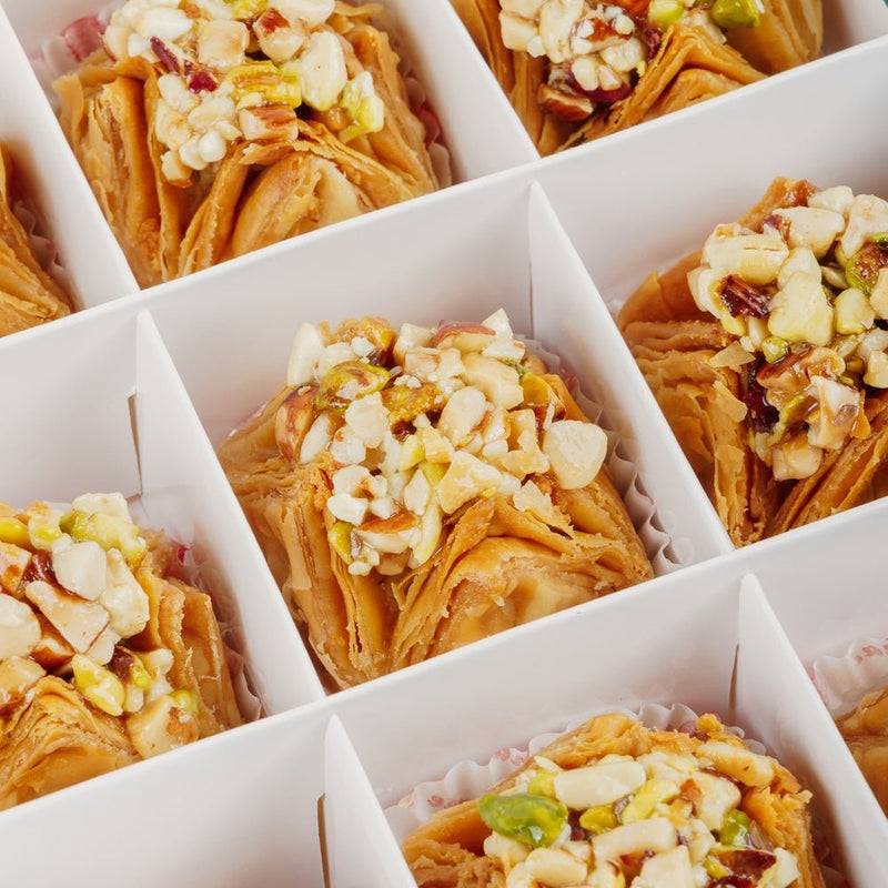 Mixed Dry Fruit Pyramid Baklava - Shree Mithai