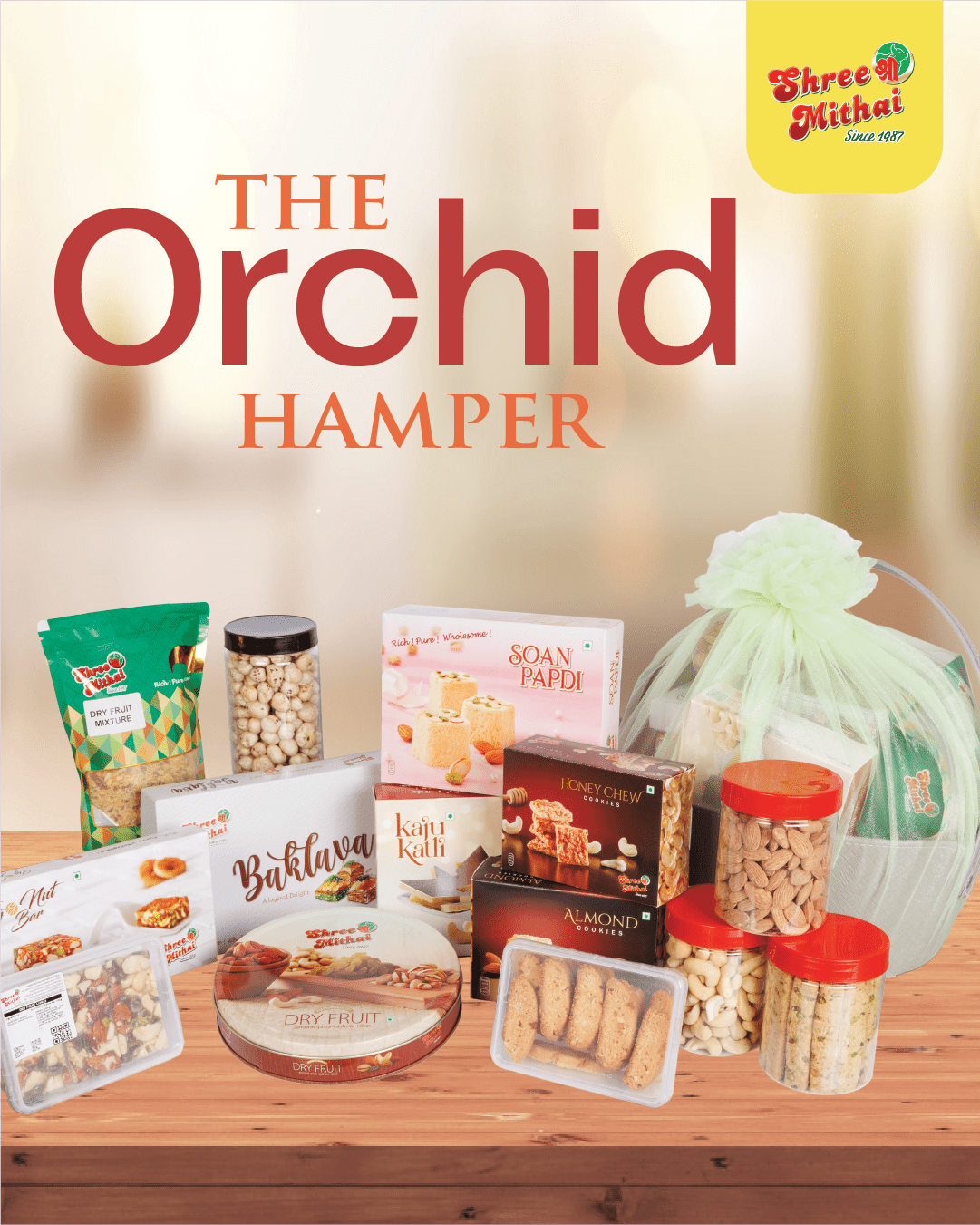 Orchid Hamper - Shree Mithai
