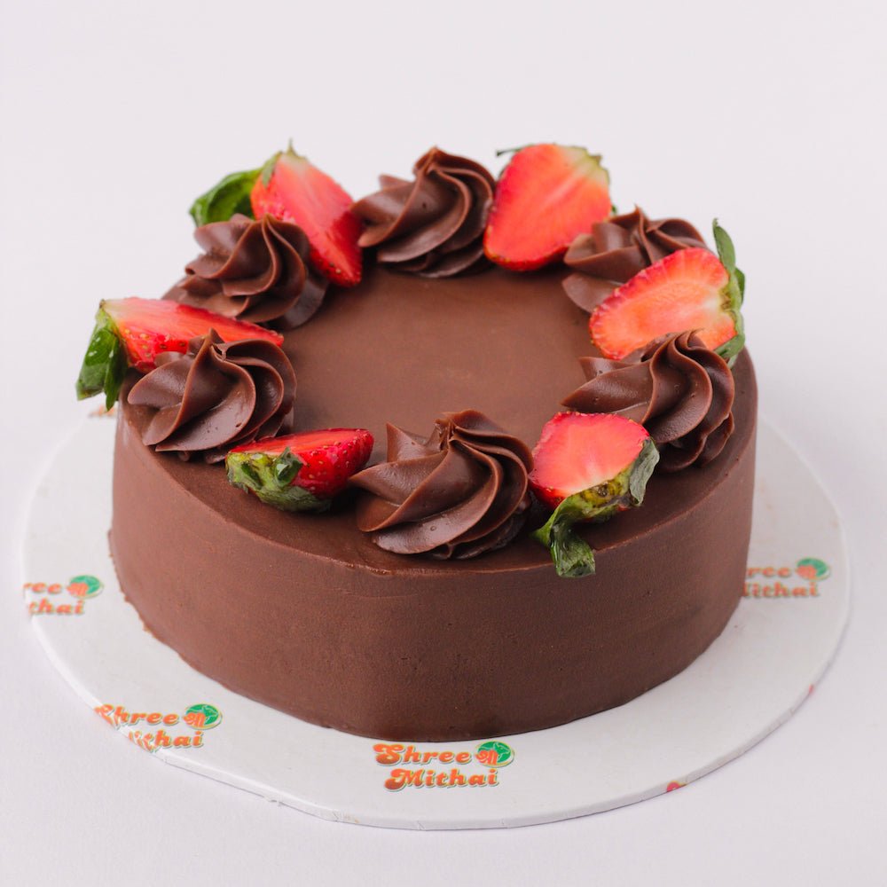 Dark Chocolate Strawberry Cake - Shree Mithai