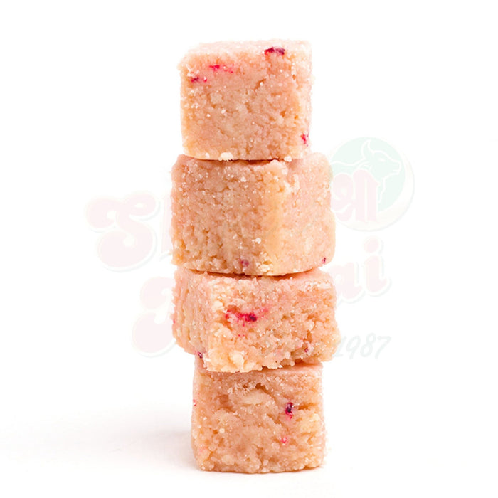 Strawberry Burfi - Shree Mithai