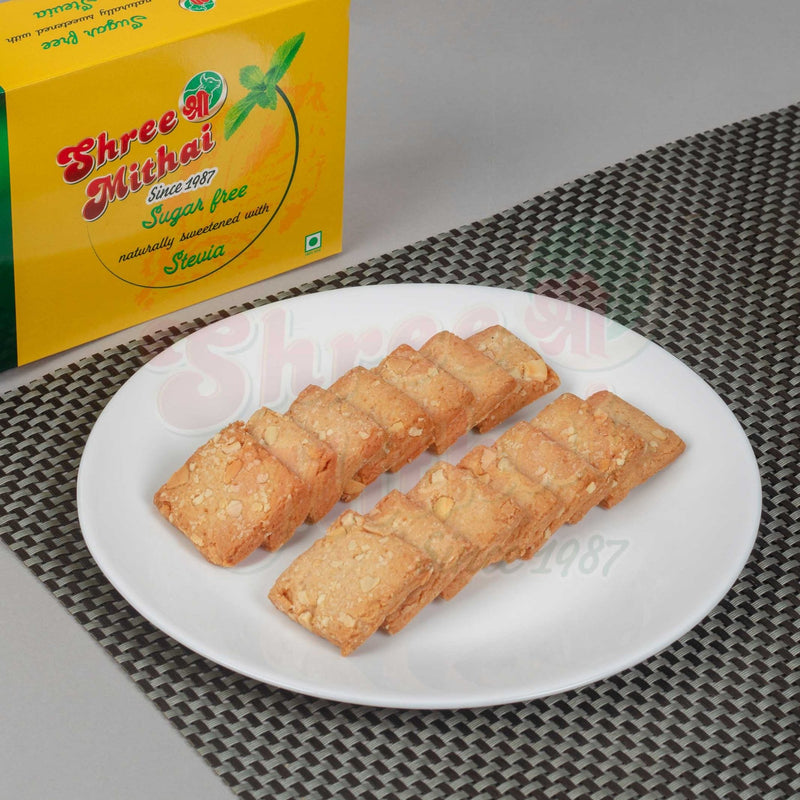 Sugarfree Cashew Cookies - Shree Mithai