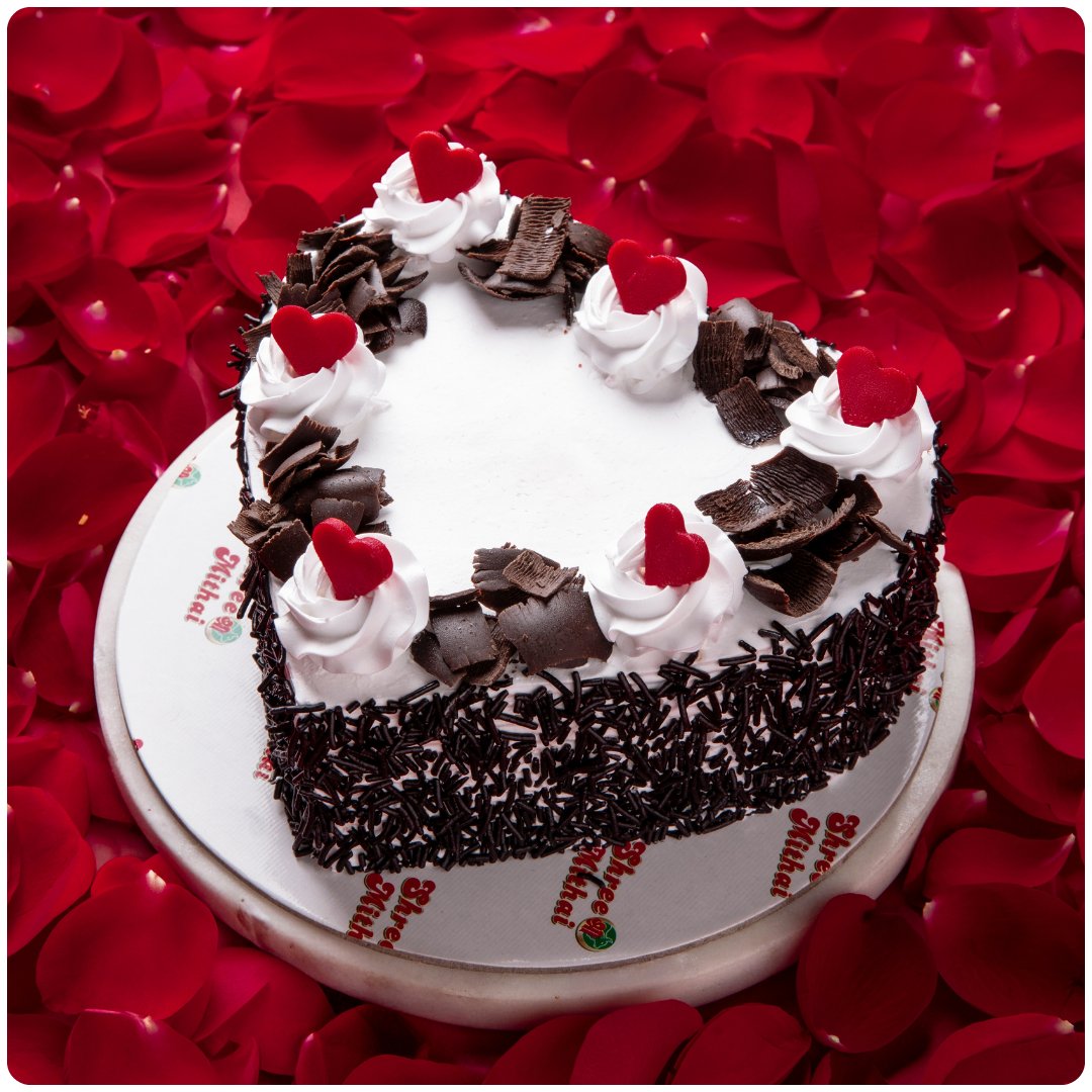 Valentines Black Forest Cake - Shree Mithai