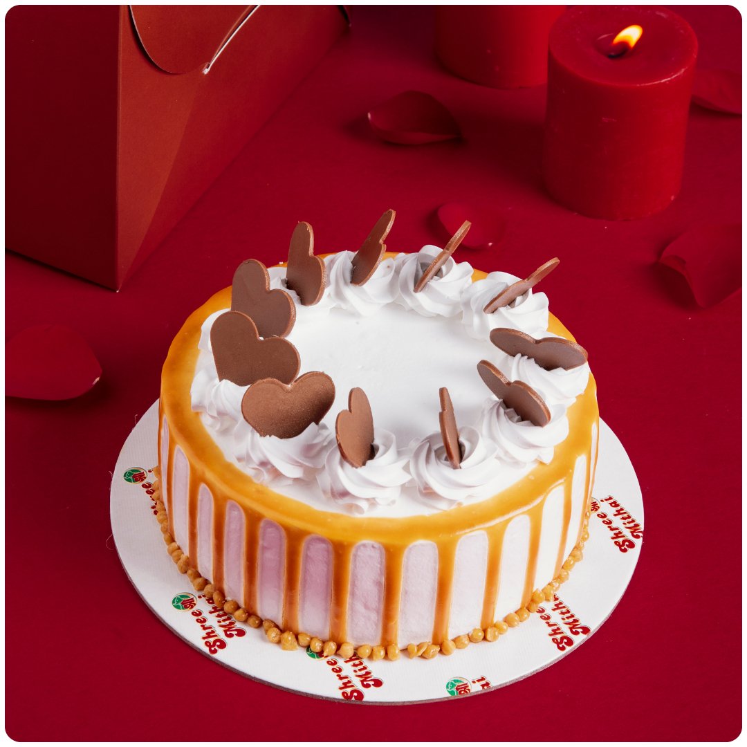 Valentines Butterscotch Cake - Shree Mithai