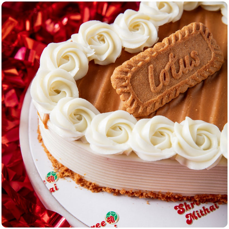 Valentine's Lotus Biscoff Cake - Shree Mithai