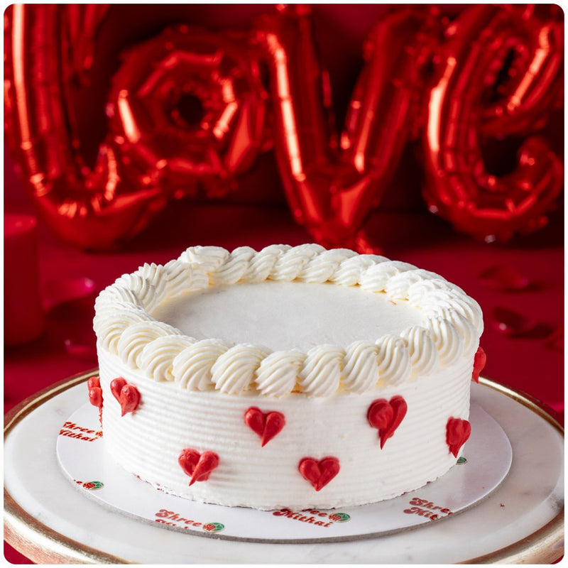 Valentines Red Velvet Cake - Shree Mithai