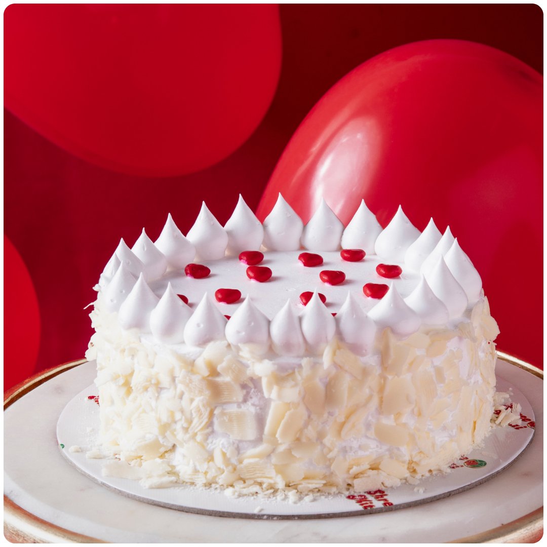 Valentines White Forest Cake - Shree Mithai